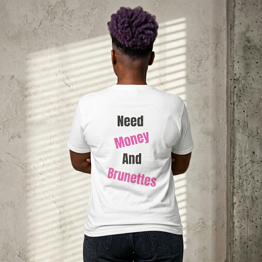 T-shirt Need Money and Brunettes
