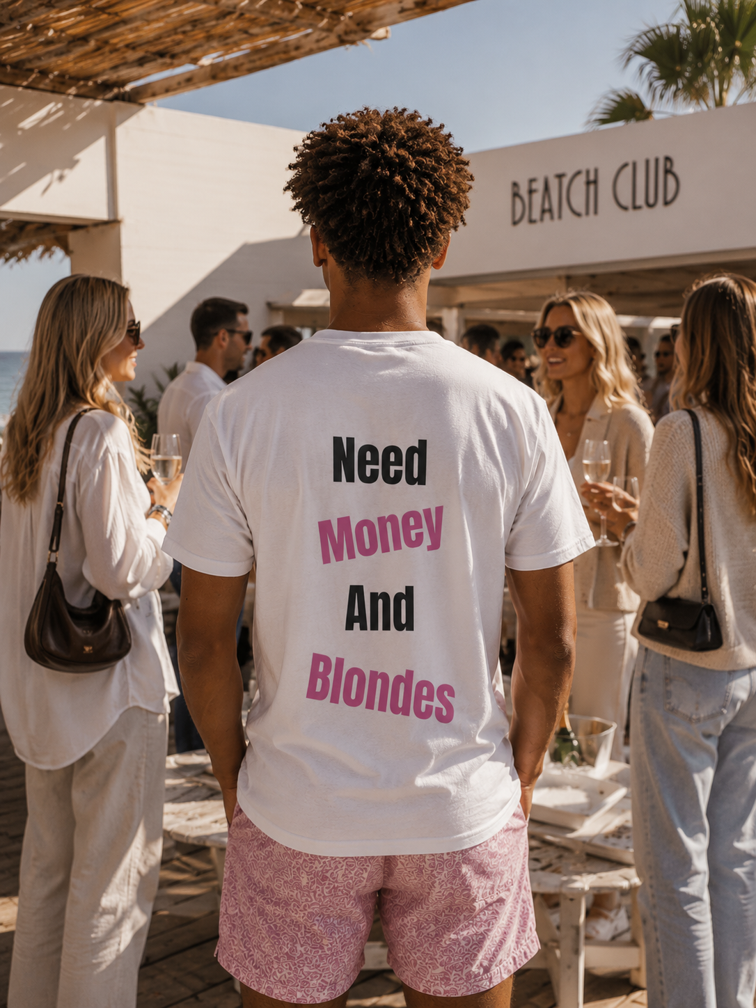 T-shirt Need Money and Blondes