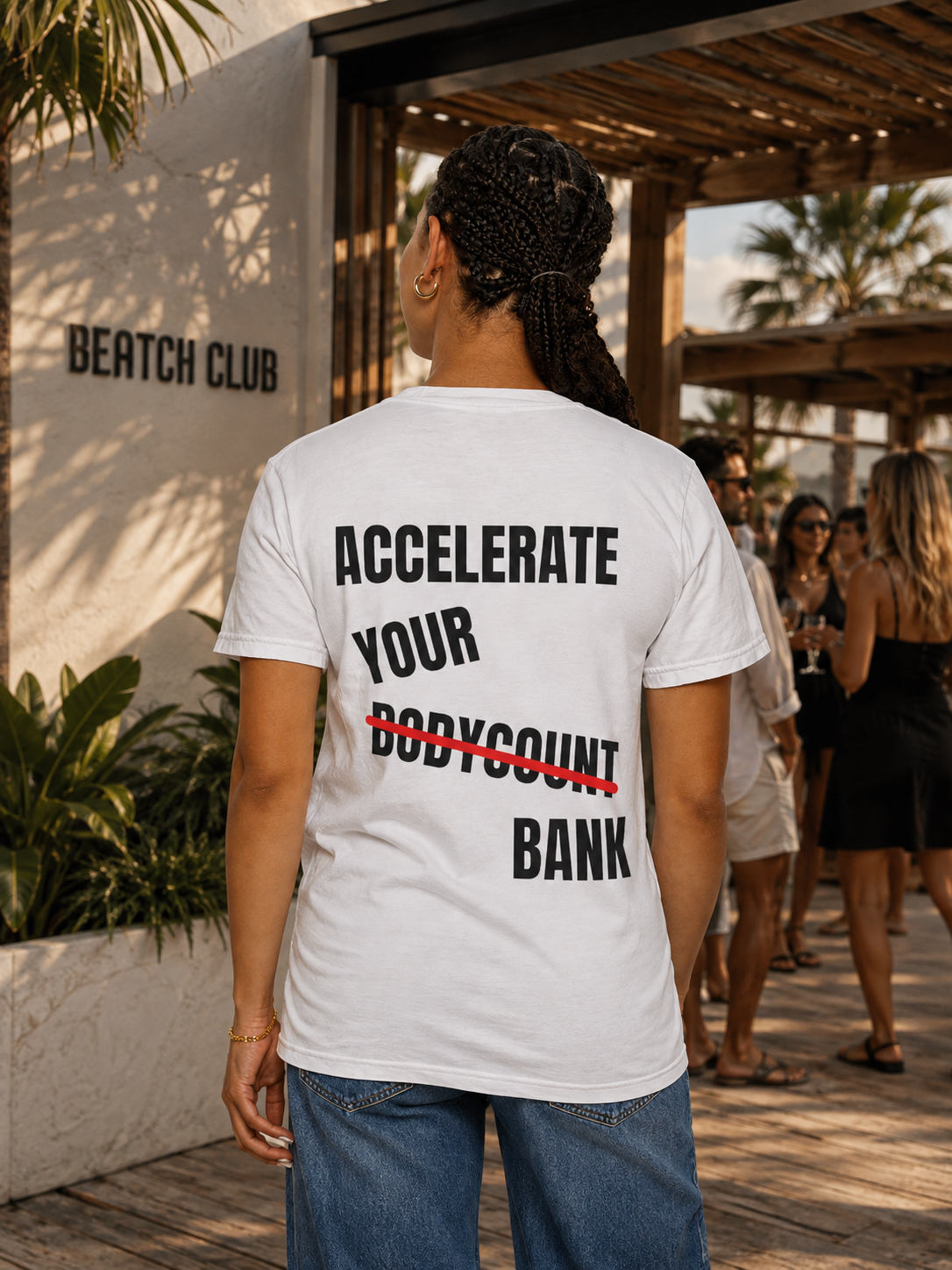 T-shirt Accelerate Your Bank, Not Bodycount