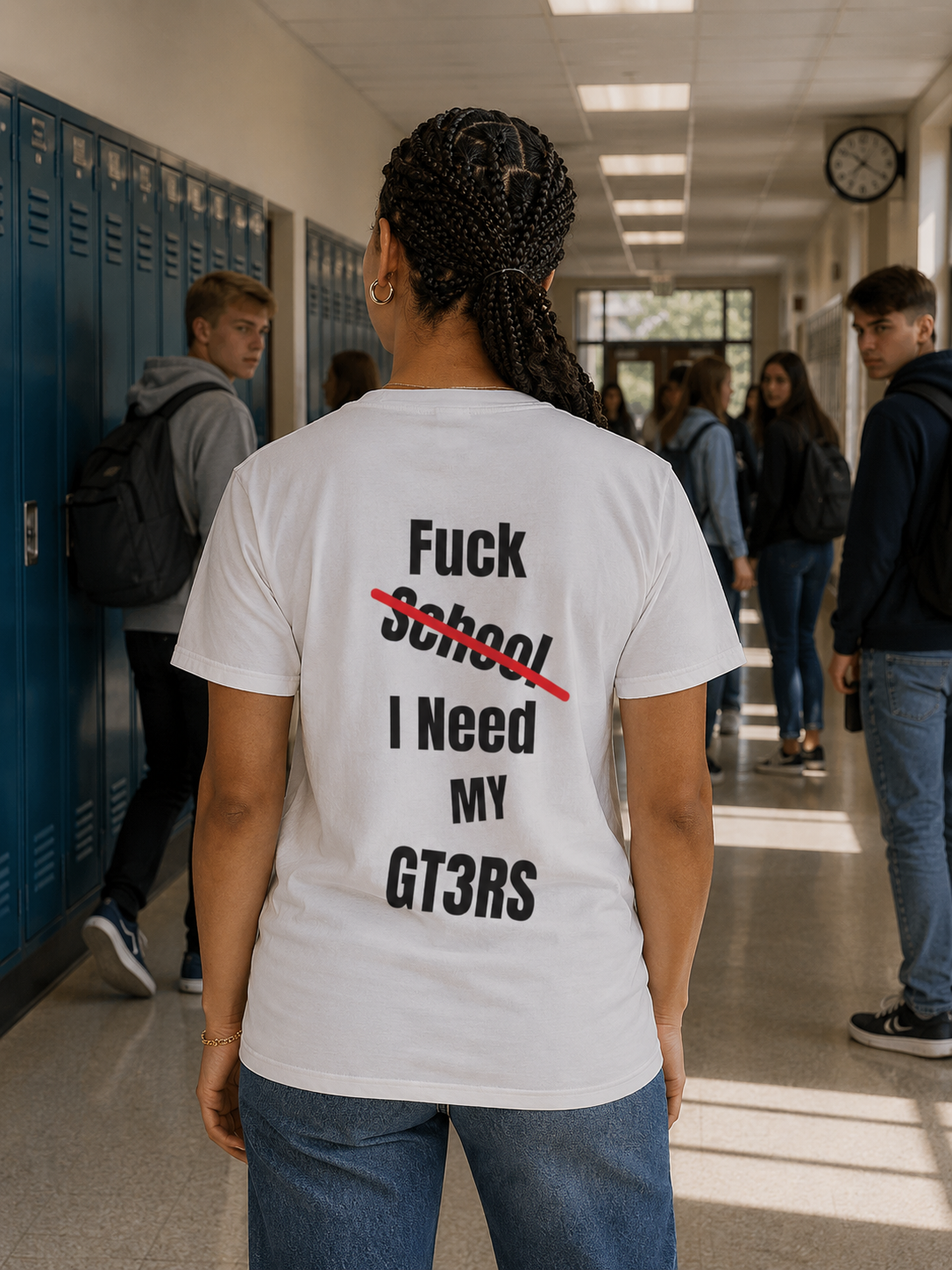 T-shirt Fuck School I Need My GT3RS